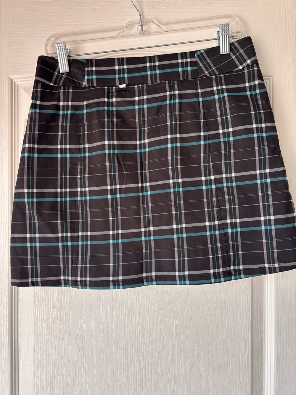 Oakley Palm Skirt Athletic Skort plaid women’s size 6 built in shorts sporty - Picture 2 of 10